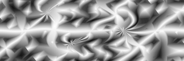 Digital art, panoramic abstract 3D objects, Germany