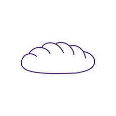 Isolated bread line vector design