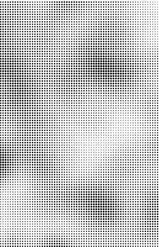 Fluid Background, Abstract Halftone Texture, Tabloid Screen Pattern, Black And White Vector Illustration.