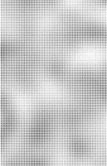 Fluid background, abstract halftone texture, tabloid screen pattern, black and white vector illustration.