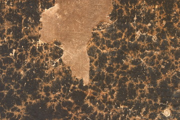 Fragment dirty torn cover of an old book as a background