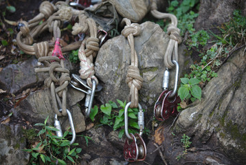 NB__8555 Zip lining ropes with rolls