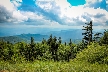 Sunny Day Over the Great Smoky Mountains