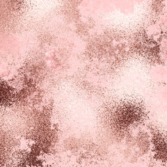 Vector rose gold grunge background with bronze metallic texture. 