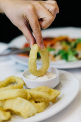 Turkish Traditional Street & Sea Food Kalamar Tava