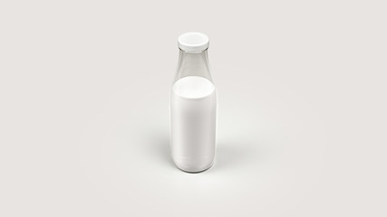 3D Glass Bottle | Filled + Cap