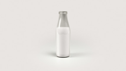 3D Glass Bottle | Filled