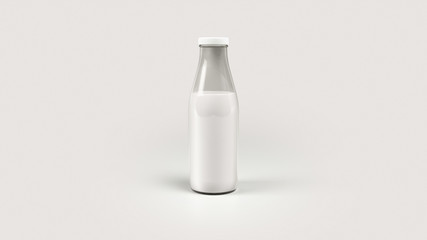 3D Glass Bottle | Filled + Cap