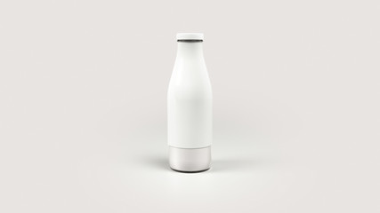 3D Glass Bottle | Filled + Cap, Label