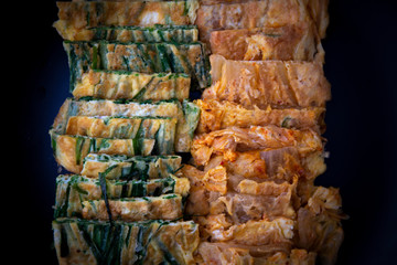 Korean style assorted savory pancakes