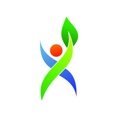Herbal Health Care Logo Vector 