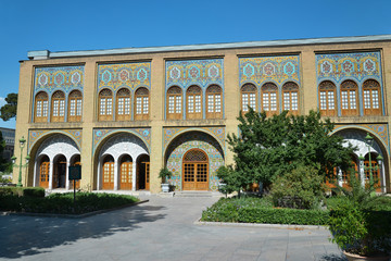 Fototapeta na wymiar Abyaz Palace in Golestan complex in Tehran, Iran