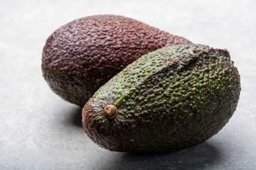 New harvest of fresh ripe hass avocado