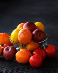Fruits Assorted fruits colorful,clean eating.