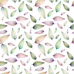 seamless repeat pattern with leaves