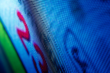CloseUp LED blurred screen. LED soft focus background. abstract background ideal for design.