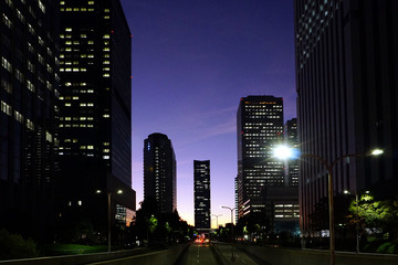 大阪ビジネスパーク夕景