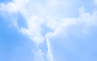 blue sky with beautiful natural white clouds
