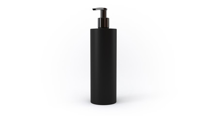 Fototapeta premium 3D Shower Gel Bottle | Black