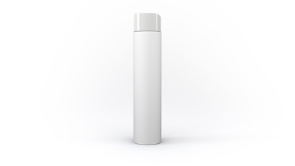 3D Cosmetics Bottle | White