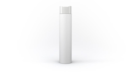 3D Cosmetics Bottle | White