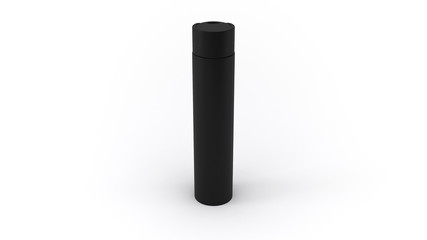 3D Cosmetics Bottle | Matt Black