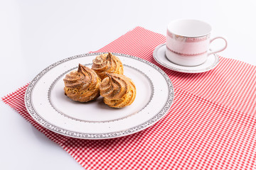 Puff cakes made corn meal flour,  traditional brazilian 