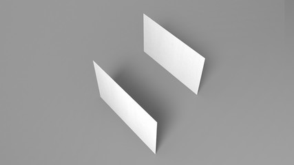 3D Business Cards | White