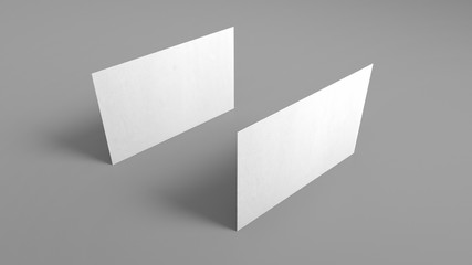 3D Business Cards | White