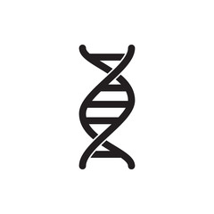 DNA ICON VECTOR LOGO ILLUSTRATION