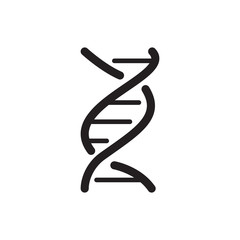 DNA ICON VECTOR LOGO ILLUSTRATION