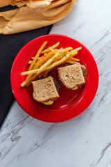 Sliced Bread Hamburger Sliders
