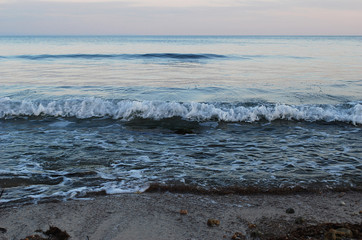 waves on the beach
