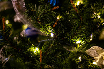 Mini Christmas Lights on Christmas Tree