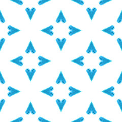 Ikat, Tie Dye, Batik, Hand Drawn Ornament. 