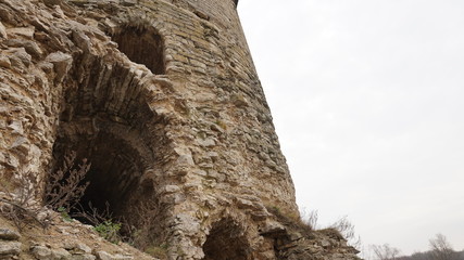 Temples of the Pskov architectural school..The complex of fortifications of Okolny city,.The rattle tower.