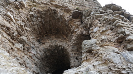 Temples of the Pskov architectural school..The complex of fortifications of Okolny city,.The rattle tower.