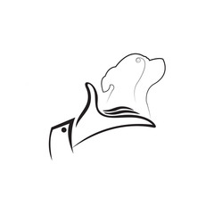 dog care logo design vector icon symbol