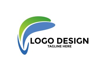 Initial Letter F logo, Creative Letter F logo design template