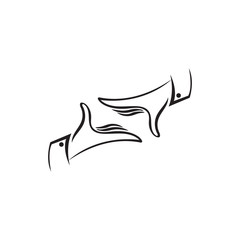 hand care logo design template