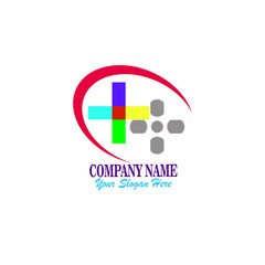 Colorful Health Logo designs concept vector, Plus logo