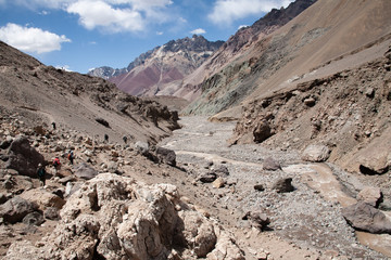 mount Aconcagua. highest pik of south America