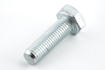 crome bolt on white background