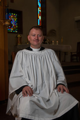 Catholic Priest In Church - Instituted Acolyte