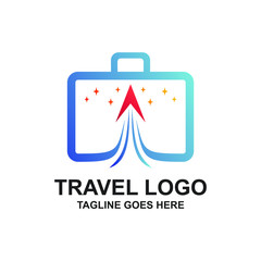 Travel and Vacation Logo Design Vector