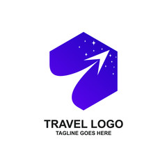 Travel and Vacation Logo Design Vector