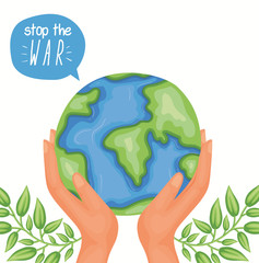 Planet of human rights concept vector design