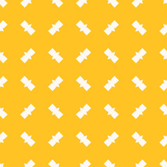 Vector funky yellow minimalist seamless pattern. Abstract minimalist background