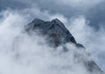 Top of mount in the clouds, Nepal