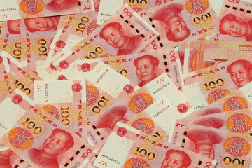 Chinese one hundred rmb note bill 